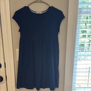 Copper Key Dark Blue Casual Kids Dress